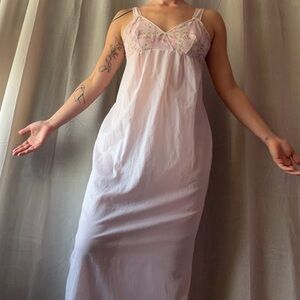 Vintage Floral Pink Nightgown